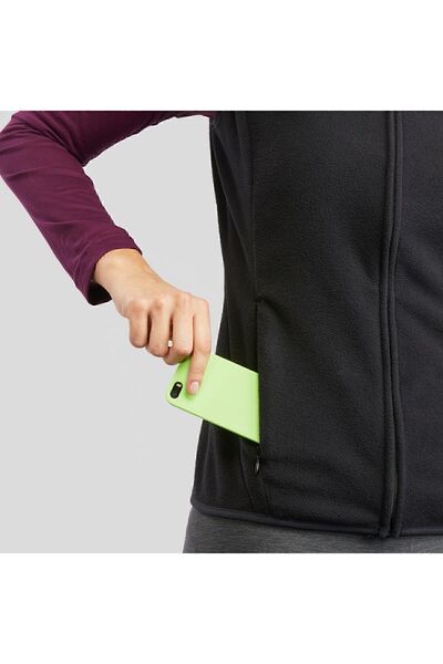 Decathlon Quechua Women's Fleece Outdoor Vest - Black - Mh120