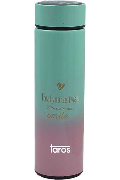 TAROS KIRTASİYE Taros Smile - Graduated Steel Flask