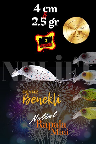NELİEL Baby Crank, Mini Lrf Yem 4cm 2,5gr Sahte Yem, Chubby,Spin Mini Rapala,...
