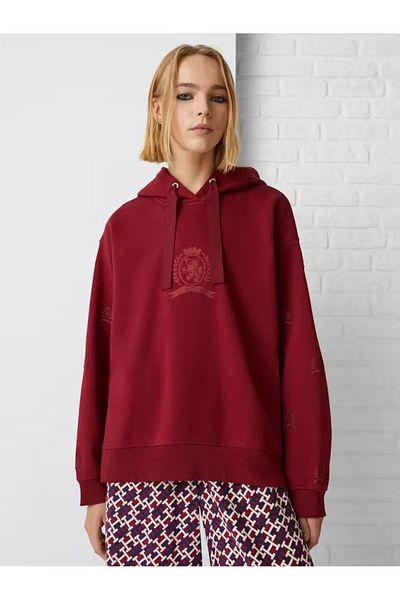 Tommy Hilfiger Classics Embroidered Hooded Oversize Top