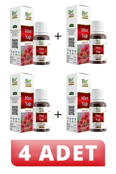Bio Vitals 4 PCS Castor Oil 50 ml