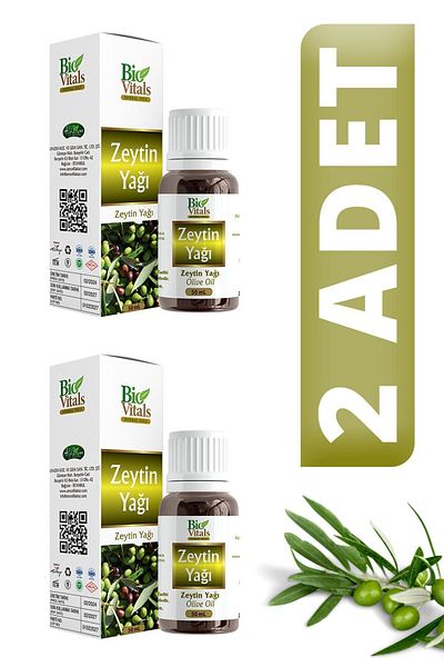 Bio Vitals Pure Olive Oil - 50ml, 2 Pieces