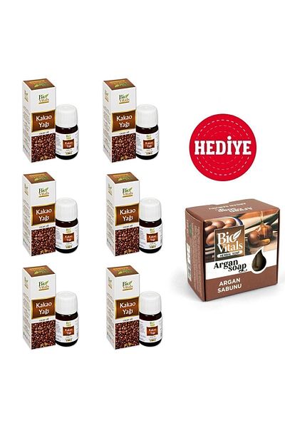 Bio Vitals 6-Piece Cocoa Butter Gift Set - 20 ml, 125 gr Argan Soap