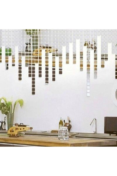 DEZ Oglinda Decorativa Mozaic Plexi 100 Bucati X 2*2 Cm