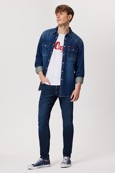 Lee Cooper Мъжки дънкови панталони Jeff Alrakıs, тъмен цвят