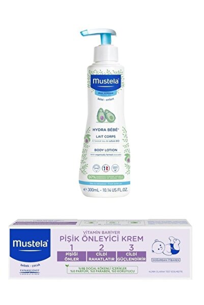 Mustela Hydra Bebe Günlük Kullanıma Uygun Vücut Losyonu 300ml - Vitamin Barri...
