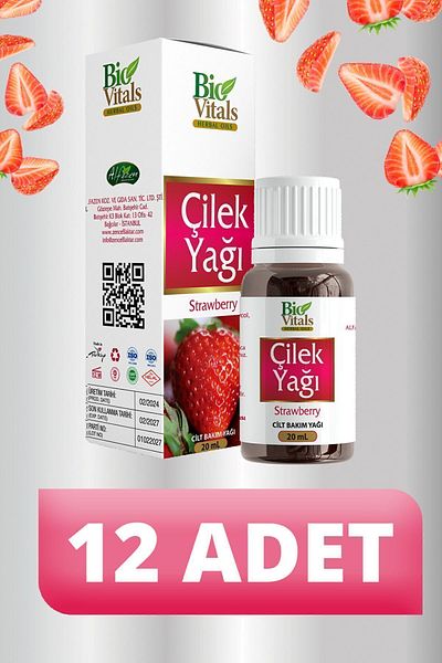 Bio Vitals 20 ml Strawberry Oil - 12 PCS Box