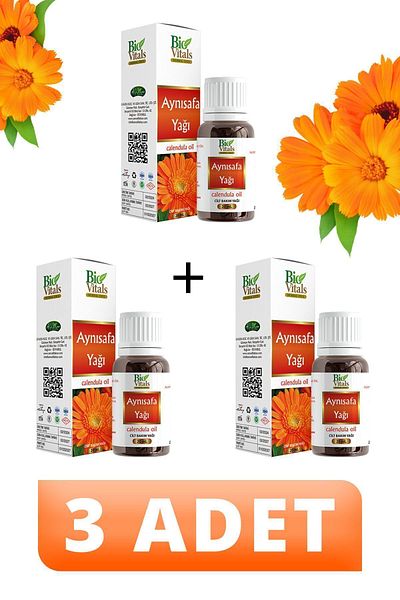 Bio Vitals 20 ml 3 PCS Calendula Oil