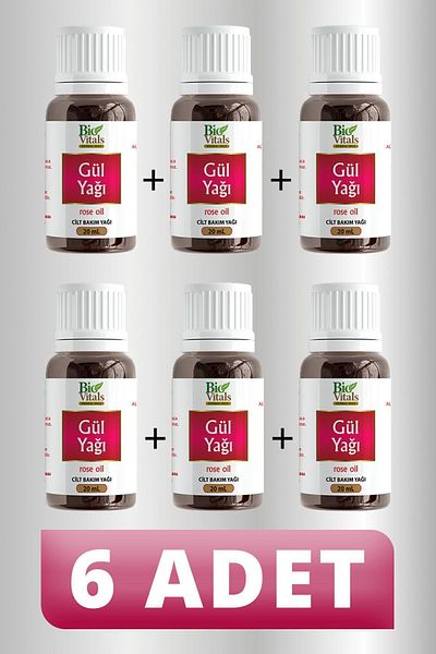 Bio Vitals 20 ml Rose Oil - 6 PCS