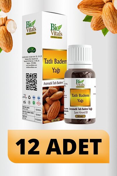 Bio Vitals 50 ml Sweet Almond Oil - 12 PCS-Box