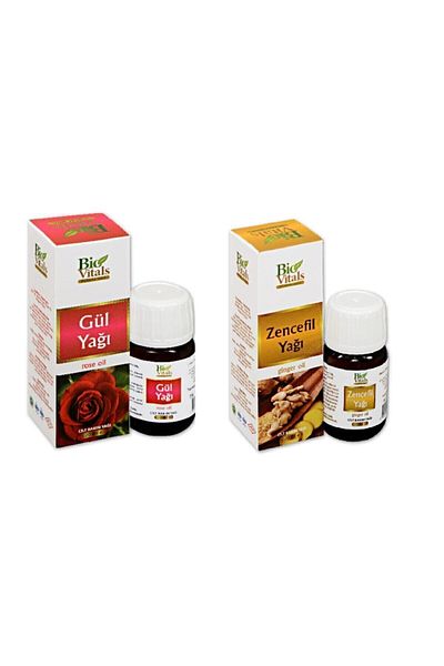 Bio Vitals Rose and Laurel Oil Set for Aromatic Massage and Skin Care