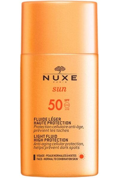 Nuxe كريم الشمس للوجه بعامل حماية من الشمس SPF 50 - برونزر، حماية عالية 50 مل...