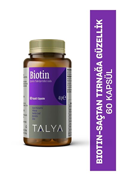 Talya Biotin Içeren Takviye Edici Gıda, 60 Kapsül