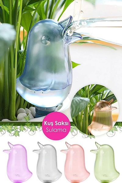 Chehra Design Practical Bird Shaped Flower Watering Apparatus | 1 Piece Bird Pot Waterer Plastic -