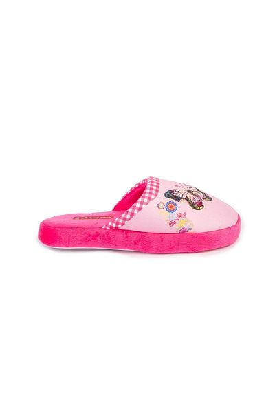 Flyingsteps Papuci de interior roz de iarnă pentru femei