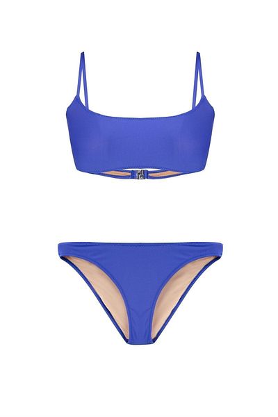 AQUELLA Strapless Saks Blue Bikini Set