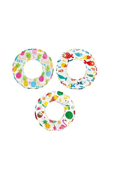 BCFSWİMSPORTS 61 cm Patterned Luxury Bagel Set of 3