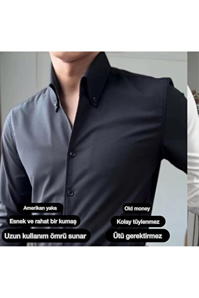 town walker Old Money Old American Collar Shirt - Iron-Proof