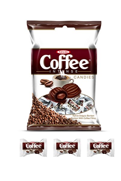 TAYAŞ Coffee Intense Kahve Aromalı Sert Şeker 350 G X 3