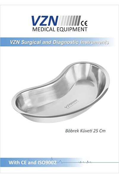 VZN Böbrek Küveti 25CM Paslanmaz Çelik