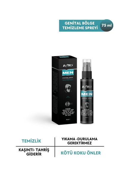 Acto Men Hygıene Spray 75 Ml, Erkek Dış Genital Bölge Temizleme Spreyi