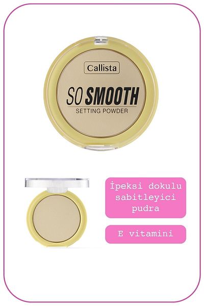 Callista So Smooth Setting Powder Makyaj Sabitleyici Toz Pudra - 02 Going Bananas - Sarı Alt Ton