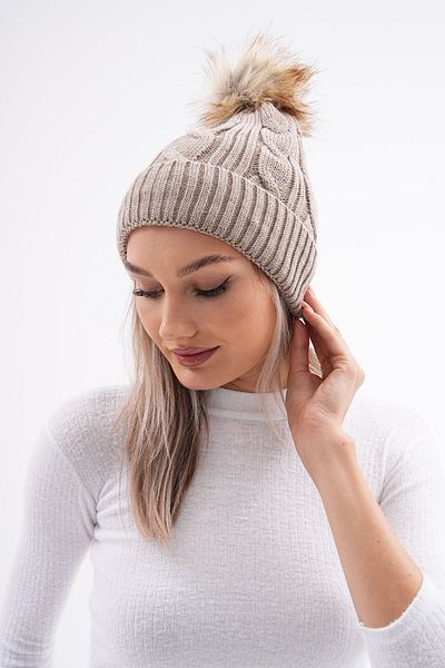 Ritagarcia Beanie Pompom Hair Braid