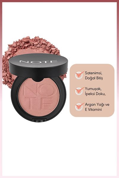 NOTE Luminous Silk Compact Blusher Powder Blush - 10 Pink Paradise