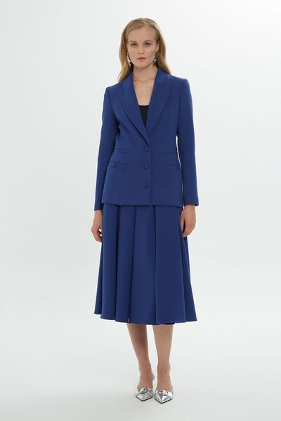 GİZİA Klasik Düğmeli Lacivert Blazer Ceket