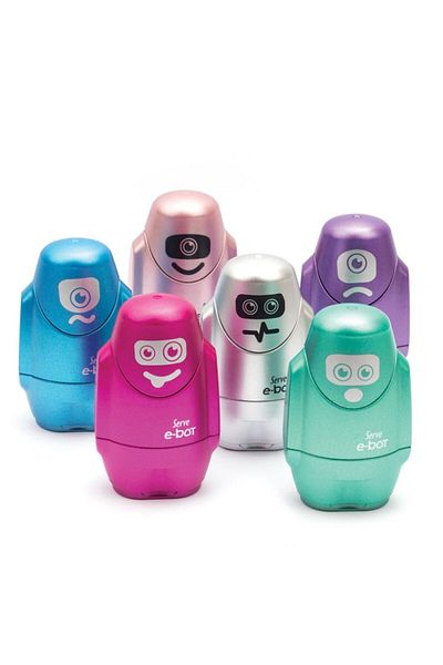 Serve E-bot гумичка-острилка за моливи Metallic Pet Sv-ebot24dpmt