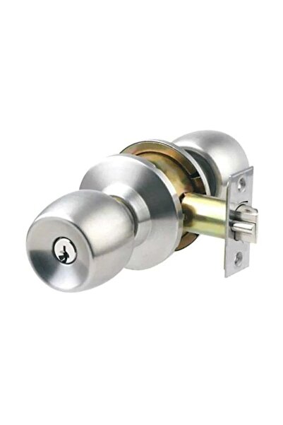 DAFS 3 Knob Lock 1stQuality Knob Door Lock Handle American Chrome Room Locked Handle Hotel Type WC