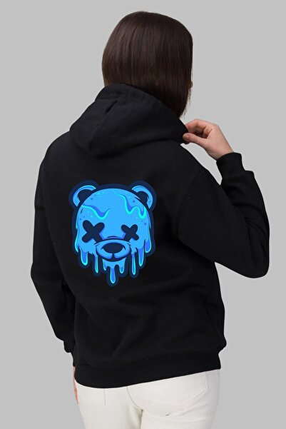 Nyda Collections Unisex crni oversize kardigan - sa džepovima, patentnim zatv...