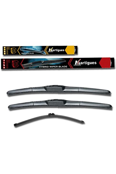 MARTIGUES Toyota Yaris 2 Ön Arka Hybrid Silecek Takımı 2005-2011