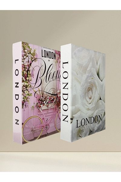 ndukkan Decorative Book Look Box Set of 2 Decorative Book Looking Box