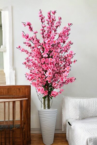 ERHAN FLOWERS ÇİÇEK & DEKORASYON Yapay Pembe Bahar Dalı Ağacı 160 cm