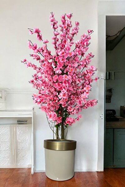 ERHAN FLOWERS ÇİÇEK & DEKORASYON Yapay Pembe Bahar Dalı Ağacı 160 cm