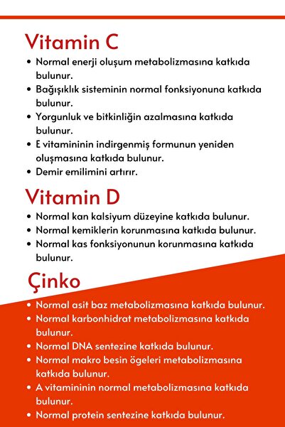 Microbiome Optivita C Plus Efervesan - Bağışıklık Gücü Ve Enerji Destegi - Vitamin C, D & Çinko 20 Tablet