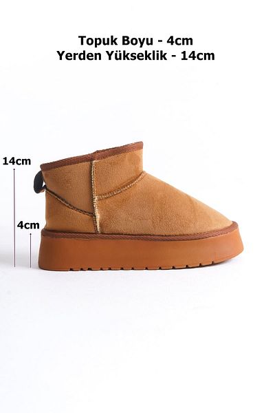 TRENDELLA Zimní dámské boty – hnědé, silná podrážka a kožešina uvnitř