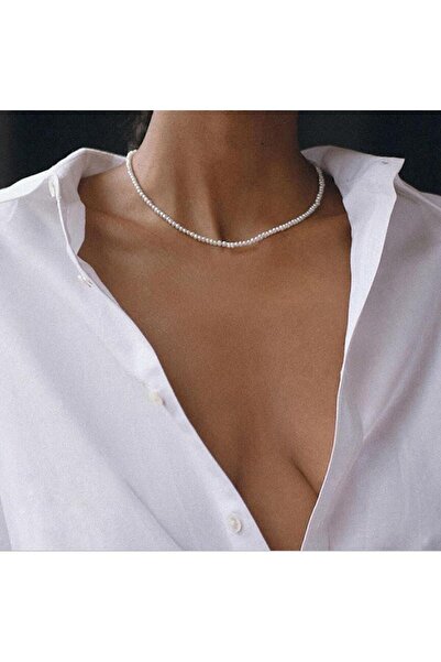 bueistanbul Kadın Inci Dizi Gerdanlık Kolye