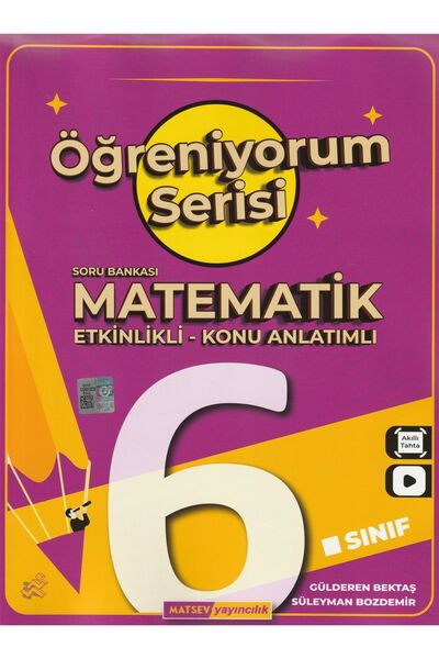 Matsev Yayıncılık 6. Sınıf Öğreniyorum Matematik Soru Bankası