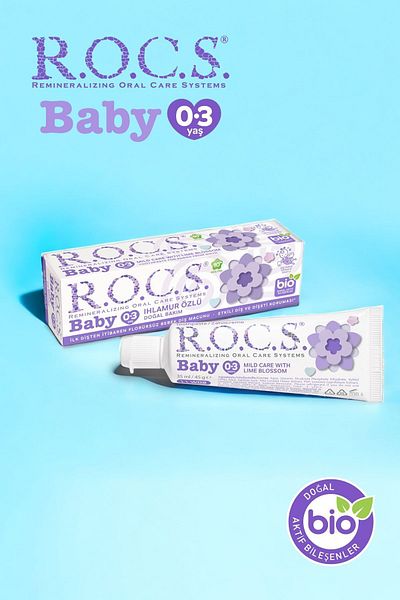 R.O.C.S. Rocs Baby 0-3 Years Linden Extract Toothpaste - 45g X 2 Pieces
