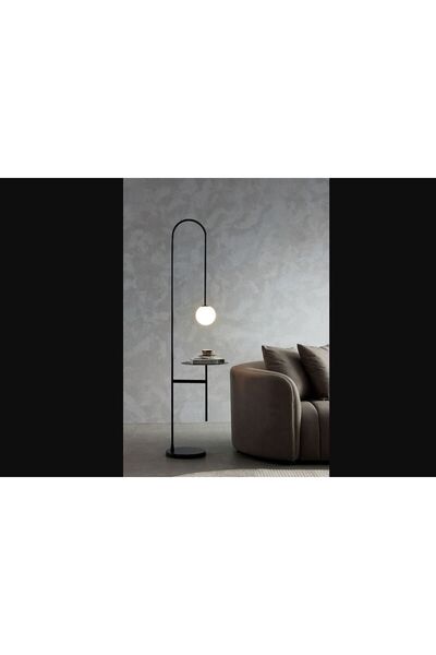 KARACA DESİGN Siyah Sehpalı Tasarım Lambader
