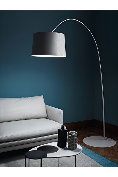 VİSENTE HOME Modern Gri Antrisit Lambader Deve Boynu Özel Yeni Tasarım