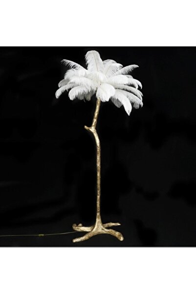 Vitale Beyaz Tüylü Lambader AY.WLT0007