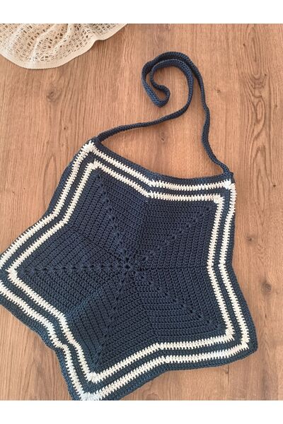 galaxyboutique El Örgüsü Yıldız Çanta