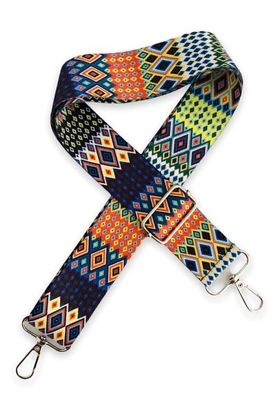 Gloria Adjustable Column Polyester Bag - 120 cm Phone Strap / Eye Motif Pattern