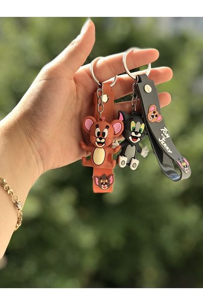 AYRİS AKSESUAR Tom and Jerry Keychain