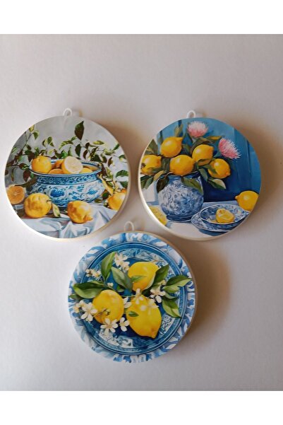 ZeyMin Art Mutfak Temalı 3 lü Duvar Süsü