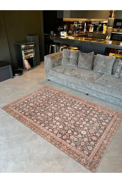 Rugs Modern Halı Mira Μπεζ Αποχρώσεις Καφέ Υφαντό με Σχέδιο Βάση Σύγχρονο Δια...