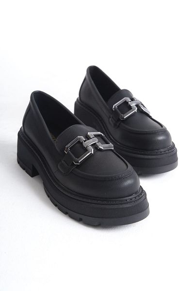 Buem Loafer natural elegant, cu model înalt și talpă luxoasă - pantofi Oxford confortabili cu cataramă